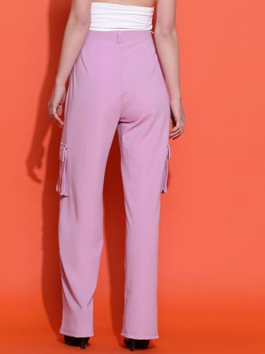 Image of KOTTY Women's High Rise Relaxed || Straight || Joggers Fit Cargo's for Pants || Trousers