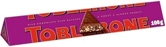 TOBLERONE Swiss Milk Chocolate Bar with Fruit and Nut, Honey and Nougat 100g
