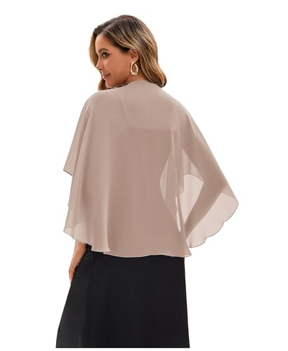 Baoqiya Chiffon Shawl Evening Scarf Shawls and Wraps for Women Wedding Party Bridal Scarves Cover Ups4