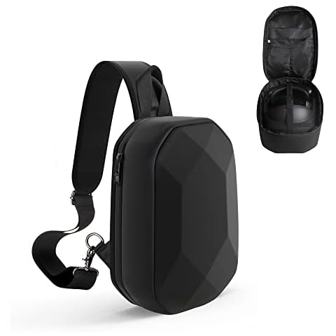 Hard Carrying Case for Meta Quest 3 JSVER Black Backpack Travel Case for Oculus 3S/ Quest 3/ Quest 2 VR Gaming Accessories Compatible with Elite Straps Cover