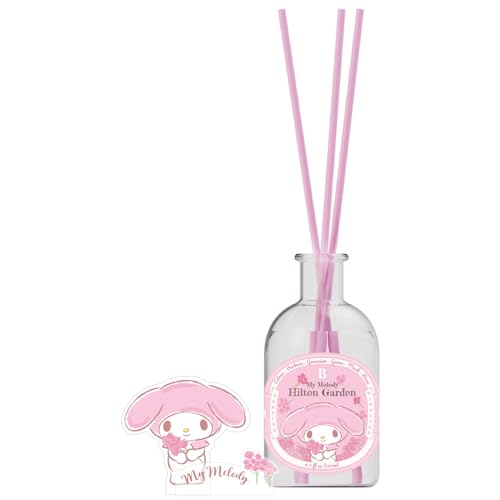 Reed Diffuser Set, 6.7 oz My Melody Hilton Garden Scented Diffuser with Sticks Home Fragrance Reed Diffuser for Bathroom Shelf Décor