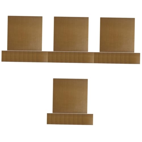 FRCOLOR 40pcs Hair Straightener Sticker Flat Iron Decal Heat Protection Mat Heat-Resistant Adhesive for Hair Tools