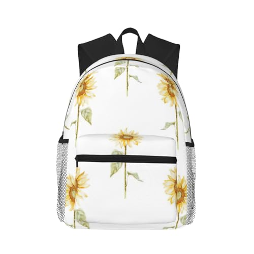 BREAUX Blossoming Sunflower Print Lightweight And Comfortable Duffel Bag, Casual Daypack, Multipurpose Backpack1