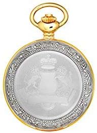 212 Main Two-Tone Hunter Case Mechanical Pocket Watch, White