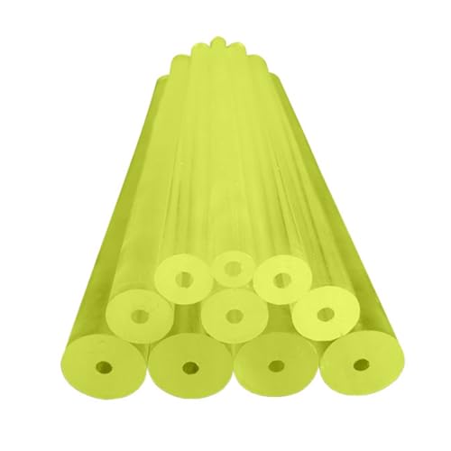 KAEMWNRT Polyurethane Hollow Rods 500mm Length 16-100mm Diameter High Elasticity Urethane Tubes Translucent Rubber Bars Industrial Home Shock Absorption(22 * 8 * 500mm)