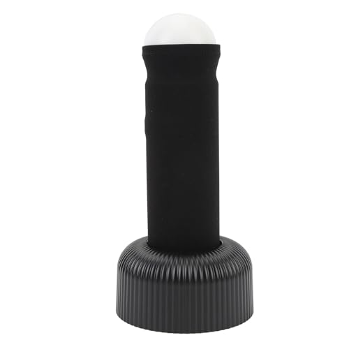 Lámpara de noche LED recargable con diseño tirador innovador negro miniatura 1