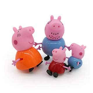 Peepa Pig Family Toy Set of with Pig Family House Set, Toys for Kids Children