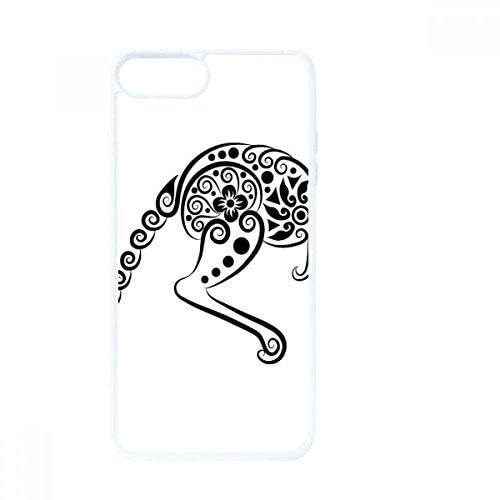 Coque iPhone SE 2 squelette kangourou blanc évite rayures arrière