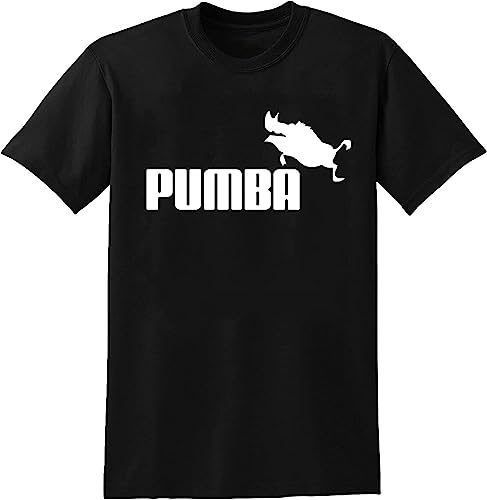 Pumba Mens T-Shirt Funny Gift Present Tee Men's Unisex Tee Shirt Black
