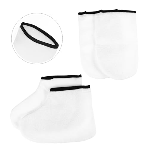 Mikikit 2pares Mascarilla Exfoliante Para Pies Guantes Botines Parafina Baño Cubrepiés Cera Spa Manos Cuidado Pies - imagen 6