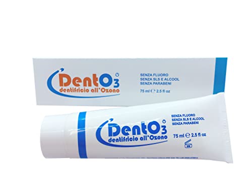 INNOVARES DentO3 Dentífrico Ozono y Aceite de Semillas de Girasol Ozonizado - Favorece el Bienestar de la Cavidad Bucal - Suave Acción Contra las Manchas - Combate el Mal Aliento - Tubo de 75 ml