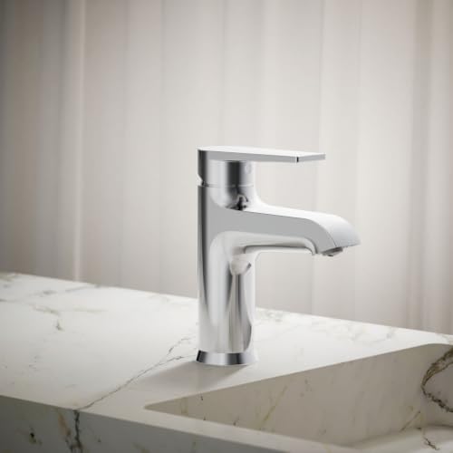 KOHLER K-37894-4-CP Hint® Centerset Bathroom Sink Faucet, Bathroom Faucets for Sink 3-Hole, 1.2 GPM, Polished Chrome by Kohler - Used condition - Image 2
