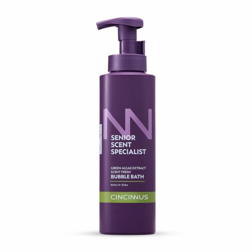 Image of Cincinnus bubble bath |Refreshing & Moisturizing Bath foam with Green Algae Extract, Glycerin & Lavender Flower Extract | foaming bath soak | Gentle Cleanse for All Skin Types | 500ml