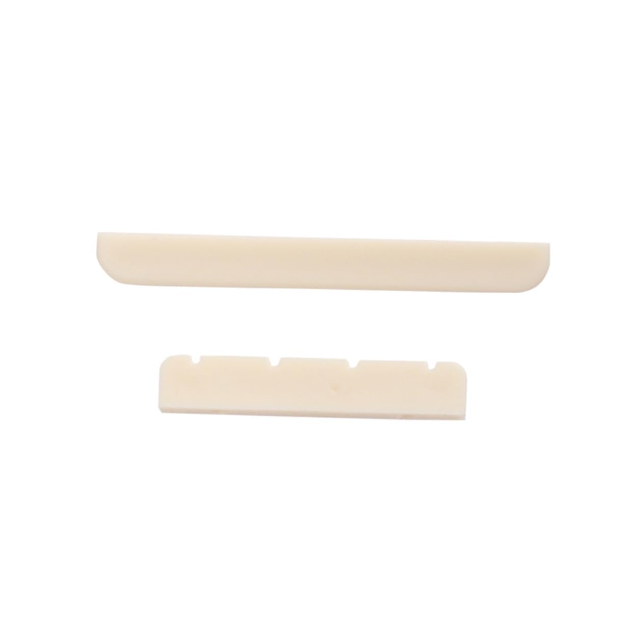 FUNOMOCYA Guitar Saddle and Nut Replacement Kit White Plastic for Classical Guitar Durable Easy to Cut to Fit for Restoring Old Damaged Parts
