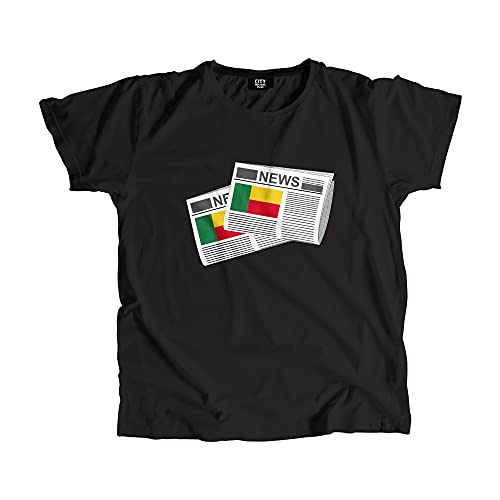 T-shirt Bénin Journal streetwear unisexe pour l'été