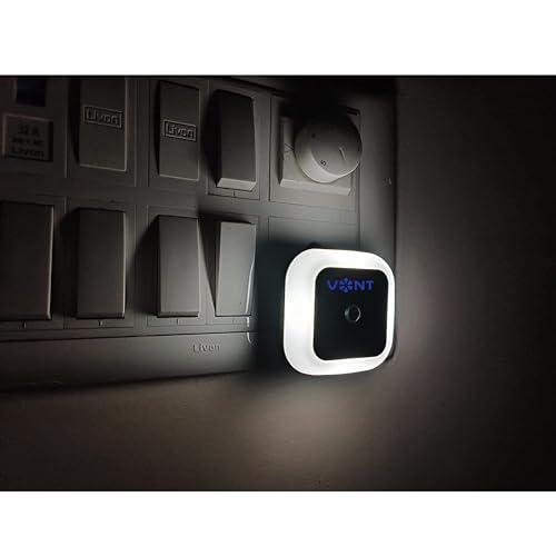 Vont Plastic Lamp Attractive Sensor Led Night Light Lamp 05W Full Automatic Sensor Smart Sensor Led Plug Night Lamp For Bedroom Gift office Livingroom Pack of 1 (White)