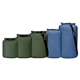 Bee Nestingバックパッキング用超軽量ドライバッグセット、スタッフバッグ 登山 スタッフバッグキャンプ、ハイキング、ボート遊び ，カヤック用の防水ドライバック、5パックの軽量スタッフサックセット 防水バッグ 防災バッグ