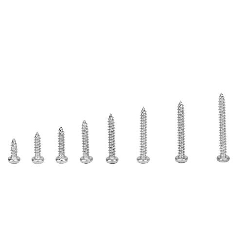 Kit surtido de tornillos autorroscantes 400 piezas miniatura 7