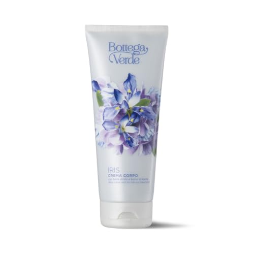 Bottega Verde - Iris, Crema Corpo Emolliente, 200 ml, con Latte di Iris e Burro di Karitè, Azione Idratante, Nutriente e Emolliente, per Tutti i Tipi di Pelle