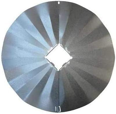 Erva Post Mounted Squirrel Baffle, Galvanized, 23.25