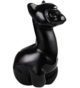 Nupuyai Kristall Alpaka Figur Deko Klein Geschnitzte Stein Lama Figur Edelstein Tiere Statue Glüc...