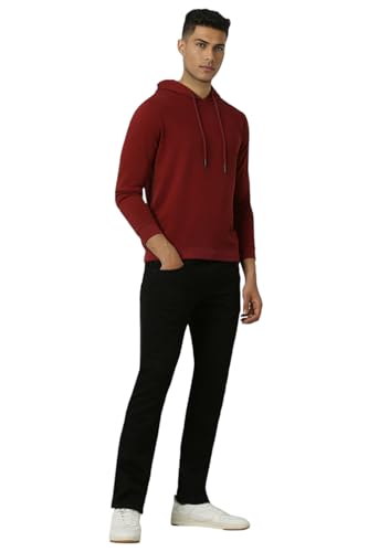 Image of Van Heusen Men's Hooded Neckline Full Sleeve Premium Cotton Blend Sweatshirt for Men | Effortless Styling | Comfort Wear