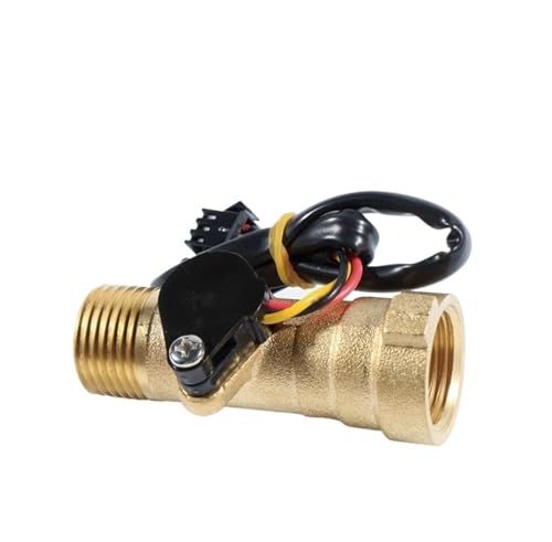 Flow Sensor Meter Digital Pipeline Water Flow Electronic Flow Sensor 1-30L/M for Solar Water Heater Water Flow Meter G1/2 YF-B8 Magnetic Valve