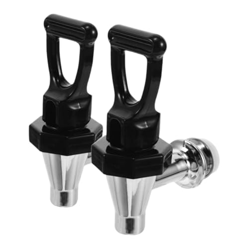 LckCryspho 2個入り 交換用スピゴット 水タンクスパウト バレル蛇口 レバーハンドル付き 金属製 キャンプ レストラン対応 (Style D)