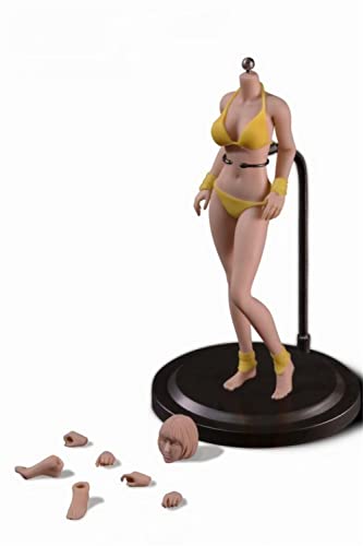 Figurine féminine 1/12 T03A corps flexible sans couture teint pâle 15 cm