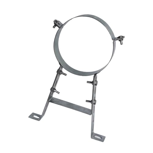 Sangle de tuyau d'aération de gaz 16 cm, support de cheminée et collier à anneau fendu