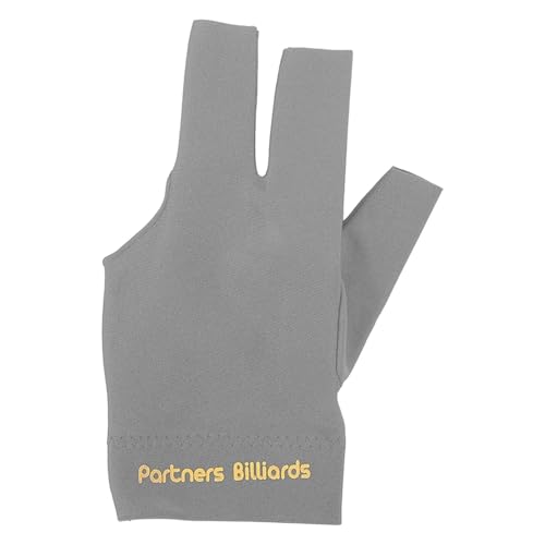 Image of LGB Partners Billiards Professional Snooker and Pool Glove, Two-Finger Design, Pack of 1 (Grey)