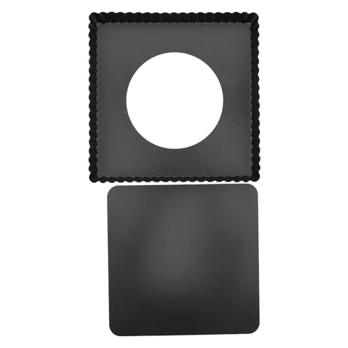 UTHCLO Teglia per Pizza Quadrata 21X21X25 CM in Acciaio al Carbonio con Fondo Rimovibile Teglia Antiaderente Profonda per Pizza Fatta in Casa e Torta Fai da Te Adatta per Forno e