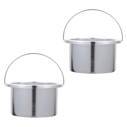 HAPINARY 2 Piezas Cera Máquina De Fusión De Cera Pot De Olla Interna Pots De Olla Melter Batir Soft Wax Melting Pot Inalámbrica Cera Melt Melt Coso De Reemplazo De Calentador Cera De