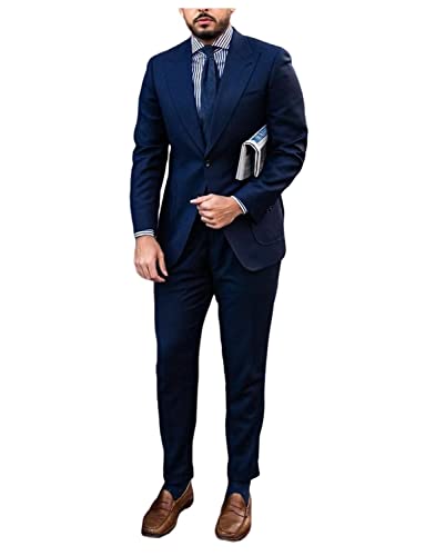 Costume deux pièces homme coupe ajustée confortable pour réunion entreprise