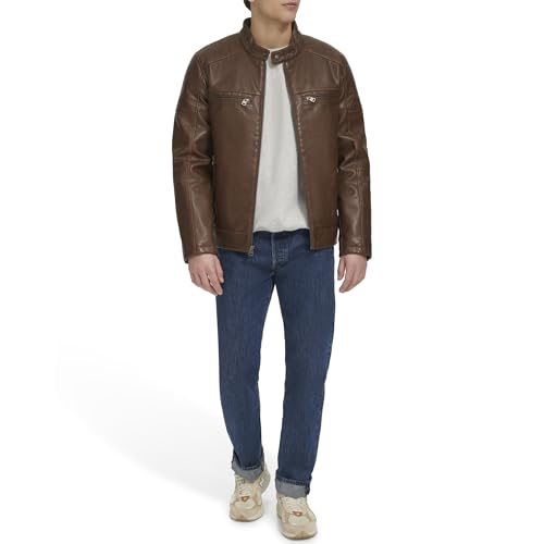 Image of Levi's Men's Faux Leather Racer Jacket