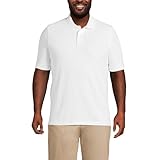 Lands' End Mens Short Sleeve Comfort First Mesh Polo White Tall X-Large
