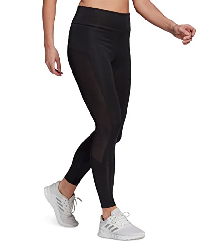 adidas Women's Big Logo Sport Tights, Black/Black/White, Medium