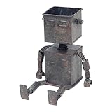 SÖPÖSÖPÖ Metal Robot Planter Decor – 1 Piece x 13cm Set Maid in Japan Cute Amulet Japanese Style Souvenir Gift