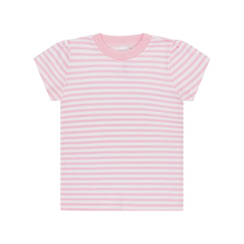 Image of Cudlie 5-Pack Toddler /Baby Girl Short Sleeve Tops - Premium Quality Shirt Tops for Lightweight Comfort and Style.