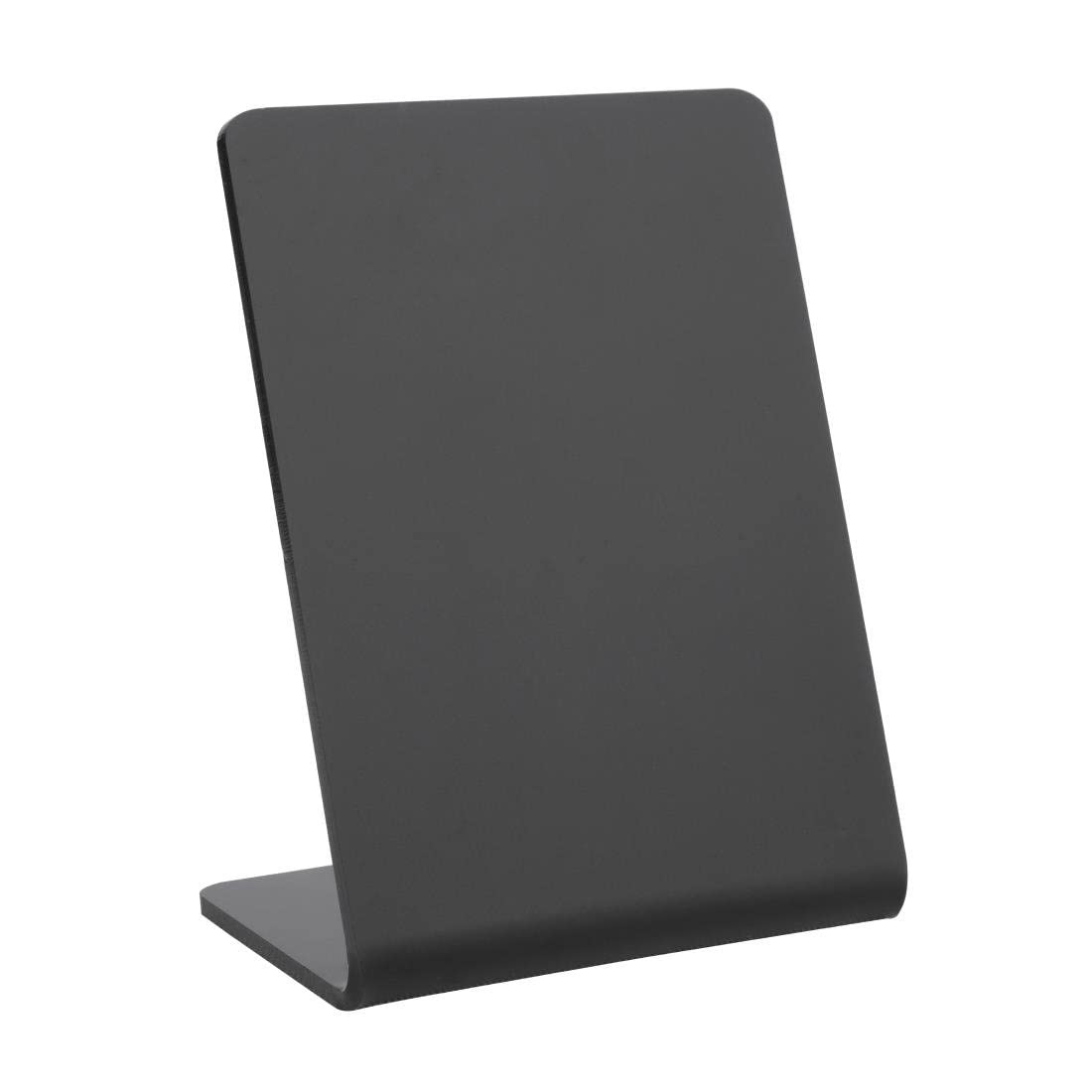 Olympia Acrylic Tableboard 75x50mm - Easy Wipe, Durable, Commercial Kitchen Restaurant Café Tabletop Menu Buffet Display Sign Chalkboard - Pack of 4