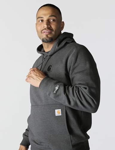 Carhartt Force Herren-Sweatshirt mit lockerer Passform, leicht, Logo-Grafik, Anthrazit meliert, Medium – Ansicht 2