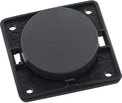 Hager Integro - Push Button 10 A 250 V Screw Anthracite, anthrazit matt, anthrazit matt, ähnlich RAL 7021