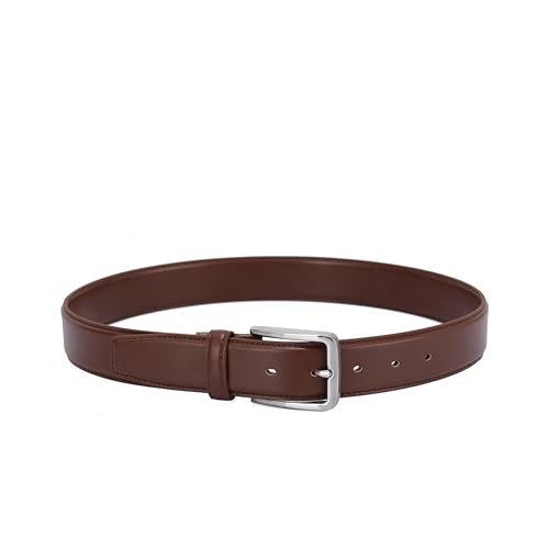 DOSHI Men's Vegan Leather Dress Belt, Professional 2 Brushed4