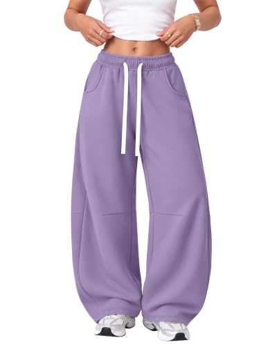 Yooo's Vivi Girls Barrel Baggy Sweatpants 5-16Y 11-12Y Purple