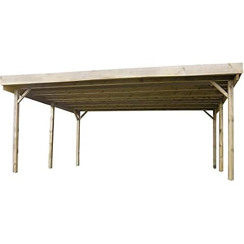 Carport Double en Bois Gardenas Cover
