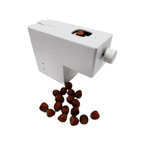 Pelamatic Electric Nut Cracker | Dual-Mode Manual & Auto | Adjustable for Pecans, Almonds, Nuts | NEW UPDATED Durable Compact Design, White, 6.69 x 11.02 x 3.54 in, Plastic Cover