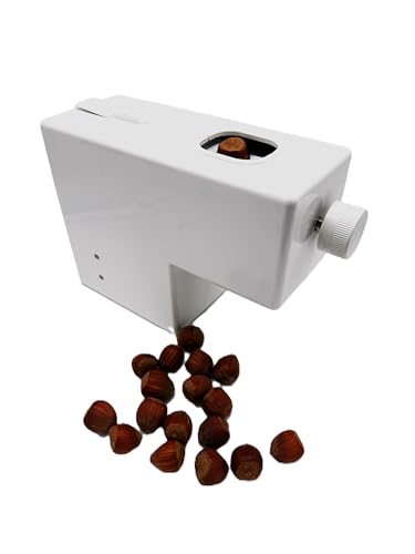 Pelamatic Electric Nut Cracker | Dual-Mode Manual & Auto | Adjustable for Pecans, Almonds, Nuts | NEW UPDATED Durable Compact Design, White, 6.69 x 11.02 x 3.54 in, Plastic