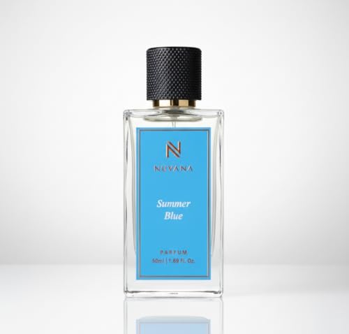 Image of Summer Blue Perfume 50ml for Men & Women | Fresh Aquatic Citrus Fragrance | Long Lasting Luxury Perfume Spray | Premium Oceanic Aromatic Scent for Office, Gym, Daily Wear & Summer Use