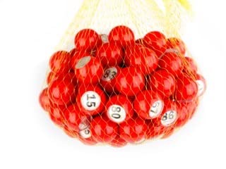 Regal Games - Raffle Balls - Premium Red Calling Balls With Easy Read Window - 7/8 (0.875) In - Numbers 1-100 - For Large Group Games, Game Night, & Recreational Activities #TOP3