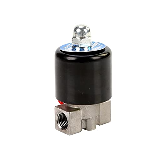 Électrovanne en acier inoxydable 1/4 normalement fermée 24VAC pour eau et air - 2